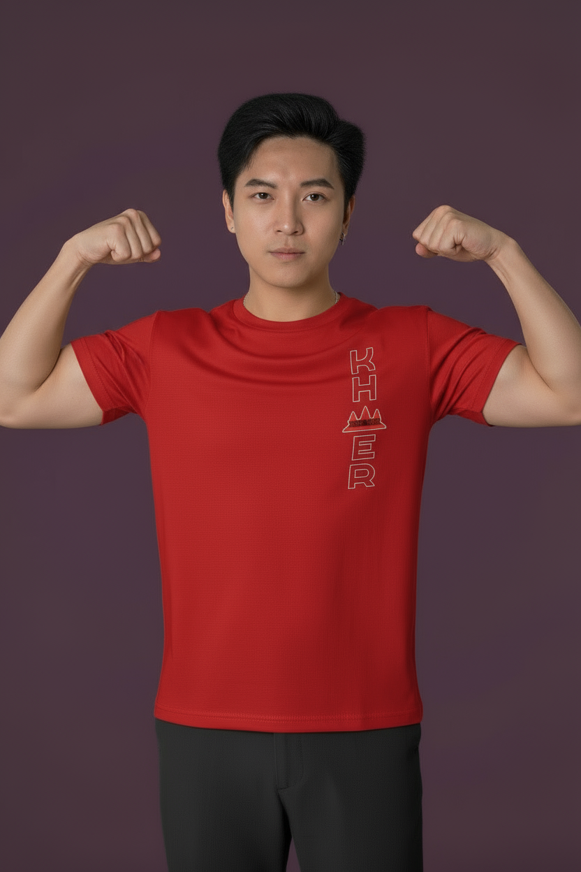 Red KHMER Shirt - Flexing